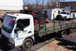 Mitsubishi FUSO FE140 Cab Over Diesel Truck w/ Landscapers Flat Bed