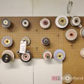 Wall Lot of Various Size Surface Grinding Wheels Stock