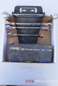 Box lot of Tekton Wrenches, Capri Ratcheting Wrench Set