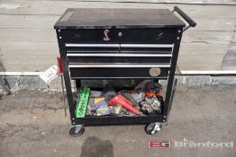 US General Toolbox w/ Contents, Four Drawer