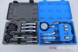 Compression Tester Kit, 3-Jaw Puller Kit