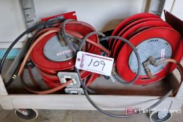 (2) Double Pneumatic Hose Reels