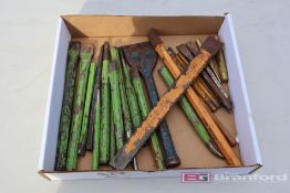 Box Lot of Various Chisels