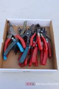 Box Lot of Specialty Pliers