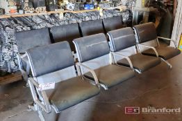 (2) Four Seat Airport Benches
