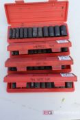 (4) Tekton Pneumatic Socket Sets