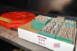 Lot Box of Various Markrite Heavy Duty Alloy Alpha Numeric Stamps