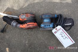 (1) Hercules HE012 Sander, (1) Black & Decker 150399 Sander