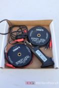 Box Lot of (2) Lang 10ft Retractable Test Leads, (1) Remote Starter