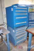 (2) Stanley Vidmar 5-Drawer Small Parts Cabinets / Tool Boxes
