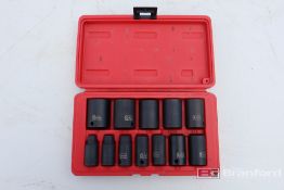 Sunnex Tools 3/8 Semi Deep Pneumatic Socket Kit