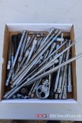 Box Lot of Socket Extensions, Various Sizes