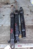 (2) Fisher Plow Blade Angle Cylinders, (1) Lift Cylinder