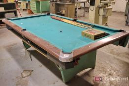AMF 8 Foot Pool Table with Balls and Pool Cues