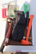 Box Lot of Hammers & Wrench Set