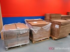 Lot of (13) Pallets of Various Sized Corrugated Boxes