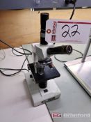 Edmund Scientific Microscope w/ 10X Eye Piece, 40X Objective, 10X Objective, 4X Objective w/ Built