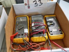 Lot of (2) Fluke Model 87 True RMS Multimeters, (1) Fluke Model 79 Series II Multimeter
