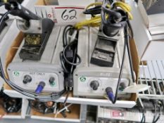 (2) Pace Model ST75 Solder Rework Stations w/ Vacuum