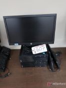 (2) Thinkcenter Desktop Computers w/ (2) Monitors, Keyboards, Mice - Hard Drives Removed