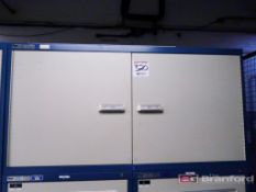 Stanley Vidmar 2-Door Cap Unit w/ Contents to Include: Stream Light Head Lights, Battery Chargers,