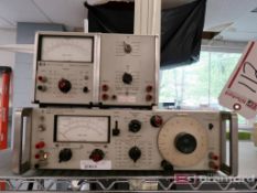 HP Model 400GL AC Voltmeter, (1) HP Model 350D Attenuator Set, (1) HP Model 33A Distortion Analyzer