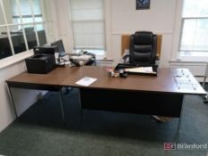 Contents of (2) Offices Incl (3) Desk incl (1) w/ Right Return, Dell Vostro Core I3 Computer, (2) HP