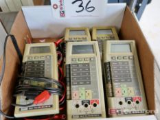 Lot of (5) Fluke Model 8060A True RMS Multimeters