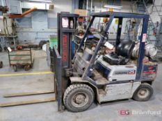 Komatsu Model F250-11 5000 Cap. LP Forklift w/ Pneumatic All Weather Tires, Dual Stage Mast, 6