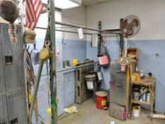 Hanging Rack w/ 4-Drawer Vertical File Cabinet, Pedestal Fan