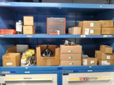 Stanley Vidmar 2-Door Cap Unit w/ Contents to Include: Ingersoll Rand Impact Wrench, Drill Housing