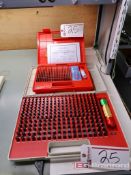 Lot of (2): Shars Class ZZ Pin Gauge Set Black Coat, Size Range .251 - .500, (1) Shars Class ZZ