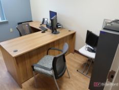 Contents of Office Incl Desk w/ Left Return, (2) Chairs, Thinkcenter Computer - Hard Drive