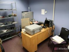 Contents of Office Incl Desk w/ Left Return, Metro Style Approx. 48