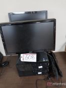 (2) Thinkcenter M Series Computers w/ (2) Monitors, Keyboards, Mice - Hard Drives Removed