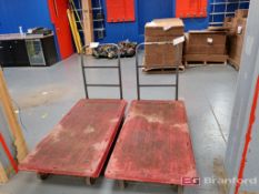 Lot of (2) Heavy Duty Flat Bed Carts