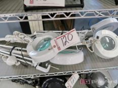 Lot of (5) Desk Mount Magnifying Lights