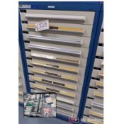Stanley Vidmar 12-Drawer Heavy Duty Storage Cabinet w/ Contents to Include: Light Covers, Connecting