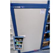 Stanley Vidmar Single Door Heavy Duty Cabinet w/ Contents to Include: Cleaning Supplies, Grease,