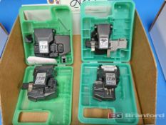 Lot of (3) Fujikura Model CT-30 Fiber Cleavers, (1) Fujikura Model CT-06 Fiber Cleaver