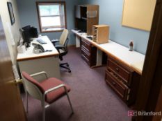 Contents of Office Incl Desk w/ Dell Precision 3430 Core I7 Computer, (2) Monitors, Keyboard, Mouse,