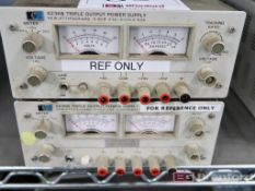 Lot of (2) HP Model 6236B Triple Output Power Supplies 0 - 6 Volt, 2.5 AMP