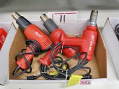 Lot of (3) Milwaukee Heat Guns
