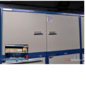 Stanley Vidmar 2-Door Cap Unit w/ Contents to Include: Cooling Fans, Battery Chargers, Batteries,