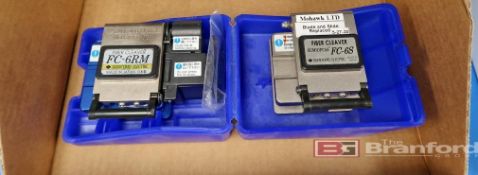 Lot of (1) Sumitomo Electric Model FC6 RM Fiber Cleaver, (1) Sumitomo Model FC-6S Fiber Cleaver