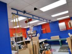 Global 250 Lb Cap. Monorail Bridge Crane w/ Coffing 250 Lb Cap. 110 Volt Electric Hoist