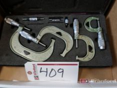 4-Piece Micrometer Set w/ 0 - 1