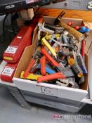 Large Lot of Hand Tools Including (2) Porto Torque Wrenches, Hammers, Calipers, Crimpers,