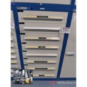 Stanley Vidmar 8-Drawer Heavy Duty Storage Cabinet w/ Contents to Include: Misc. Bearings, Pandrol