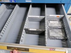 Stanley Vidmar 11-Drawer Heavy Duty Storage Cabinet w/ Contents to Include: Meter Covers, Knobs,